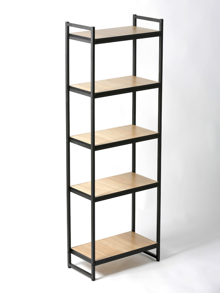 Стеллаж с полками PORTA ПД-1706Ч, 170 × 59 × 30 см, 5 полок — ЛДСП, дуб сонома